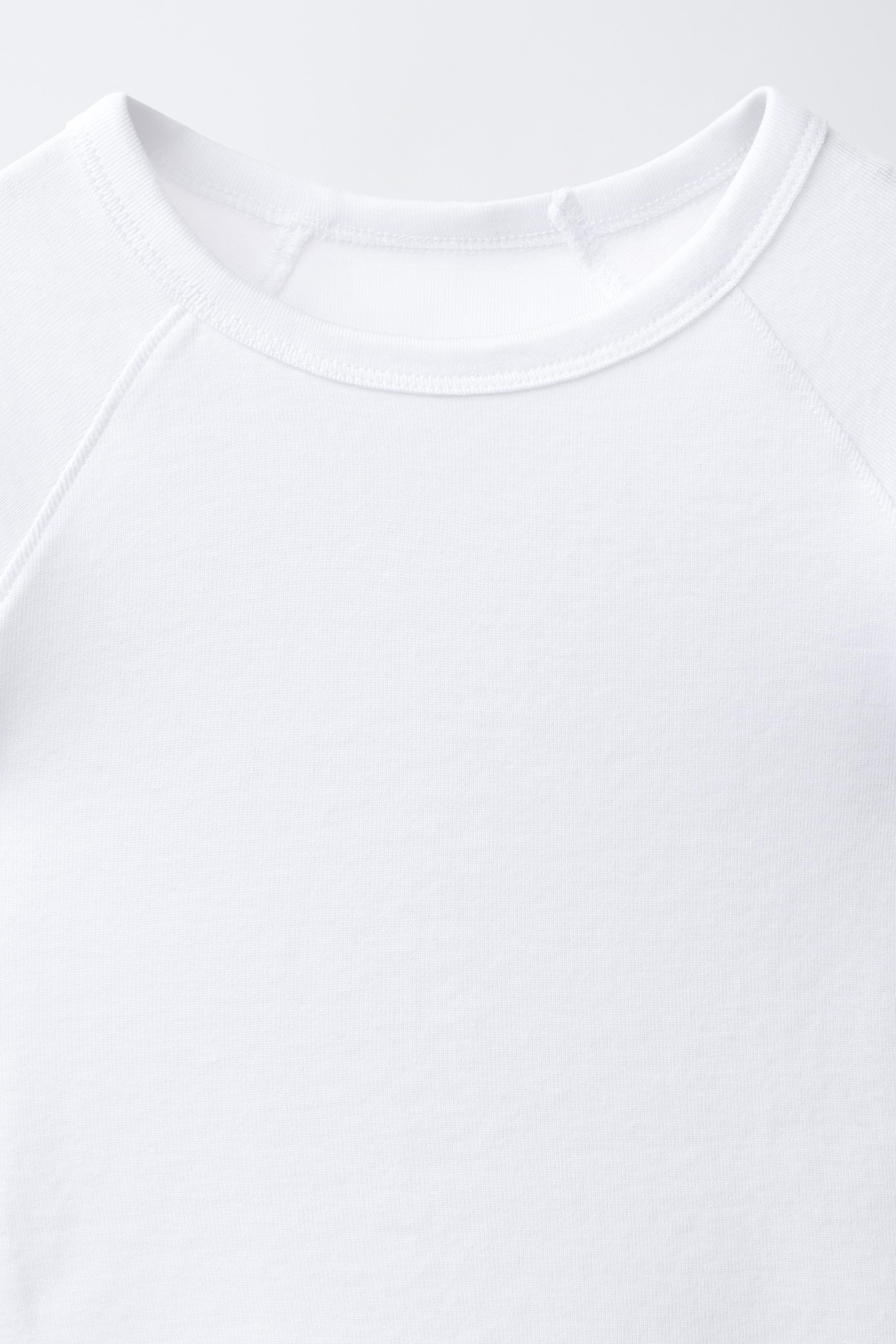 T-SHIRT UNI EN COTON ET MODAL